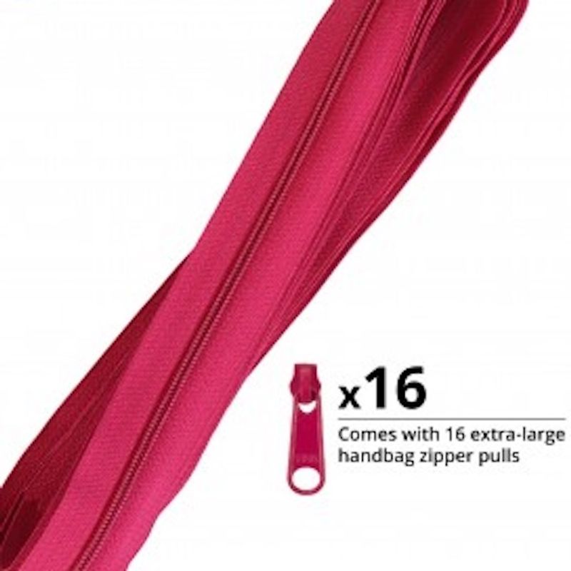 byAnnie - Glidelås ZIPYD 255 Crazy Plum  -  6mm spiral med 16 gl