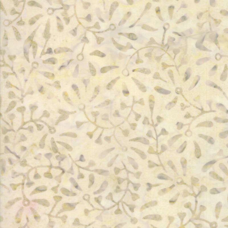 Batikk natur - mønstret blader 75cm