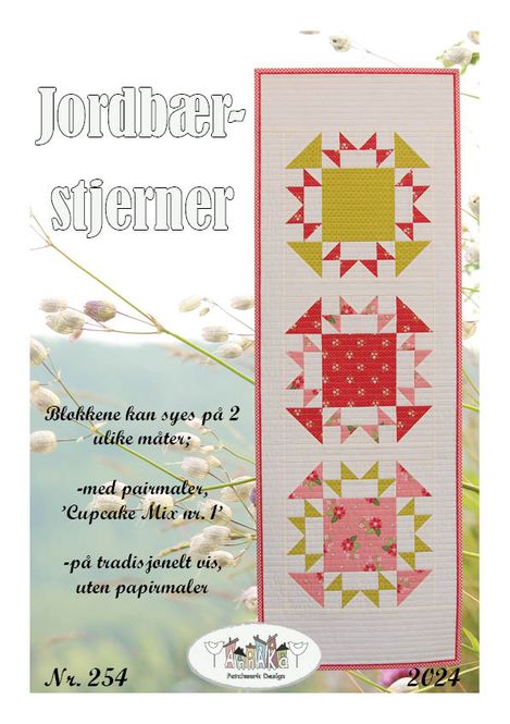 Hovedbilde Jordbær-stjerner - mønster