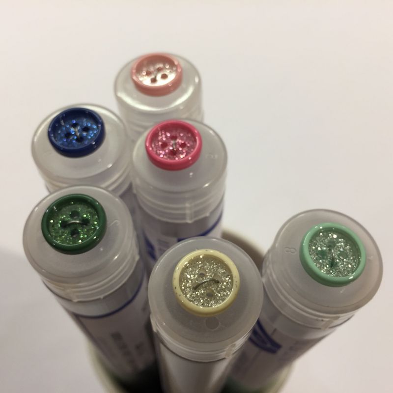 Knapper med glitter