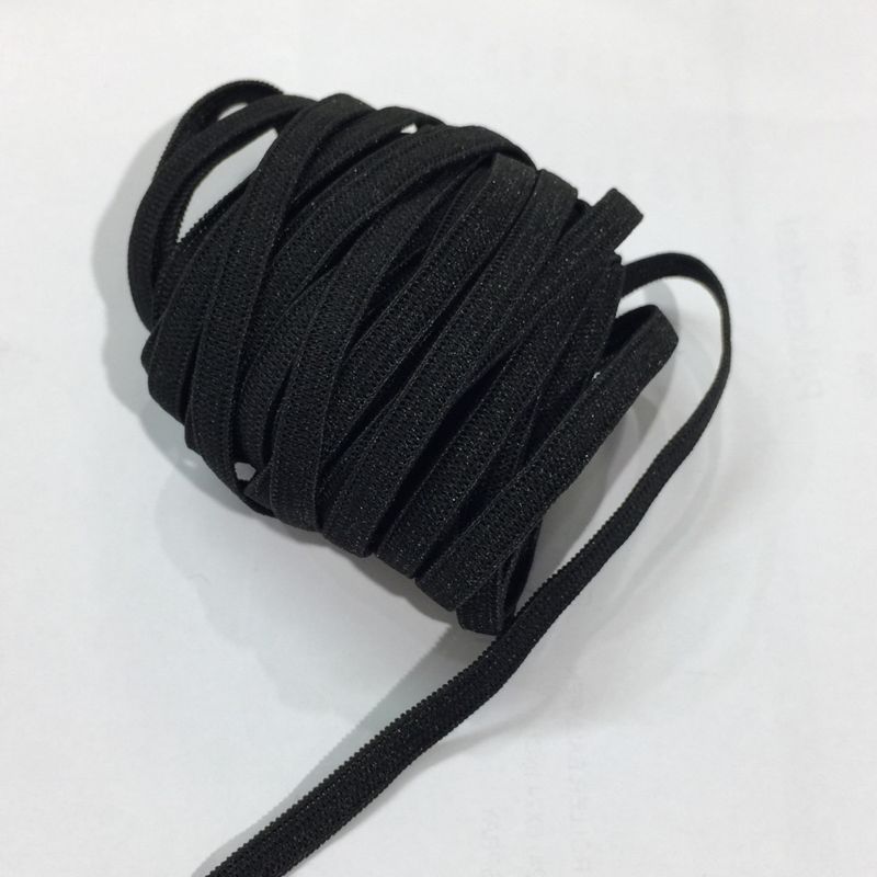 Strikk svart 5mm- mykt