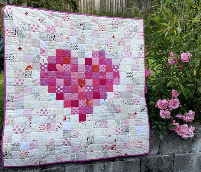 Hovedbilde Babyteppe - scrappy hjerte