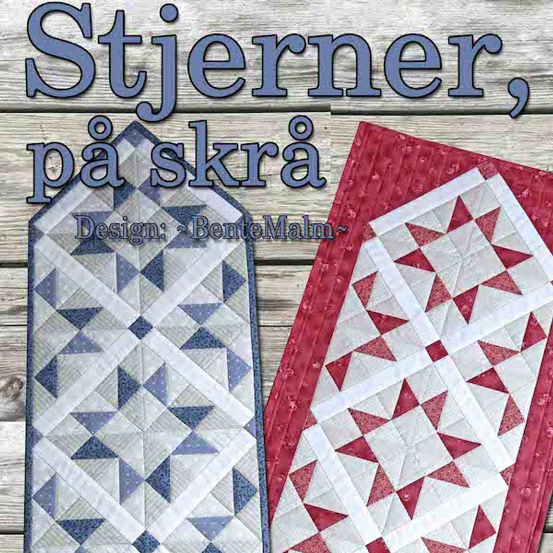 Stjerner på skrå - mønster utsolgt