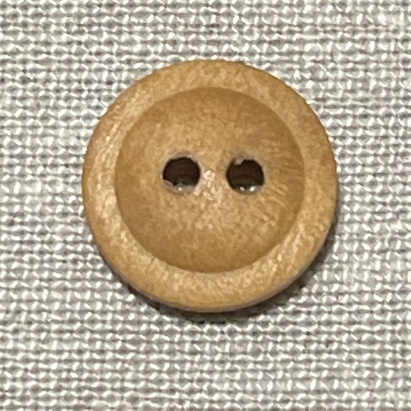 Treknapp rund med kant - 12mm i diameter
