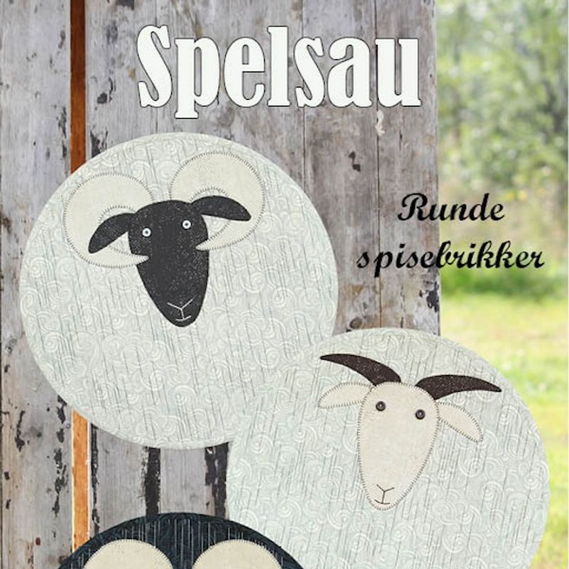 Spelsau - mønster på spisebrikker