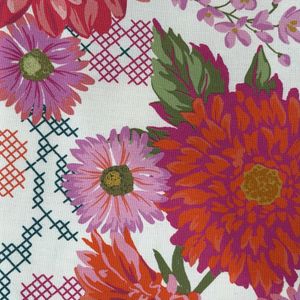 Parlor -  Roser og korsting på lys bunn