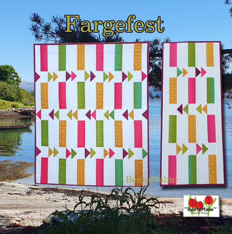 Fargefest - materialpakke løper