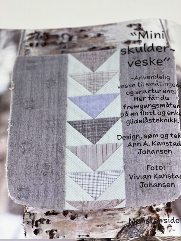 Mini skulderveske - lys veske